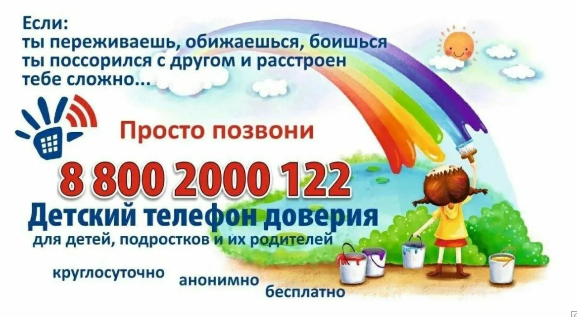 Акция &amp;quot; Детский телефон доверия&amp;quot;.
